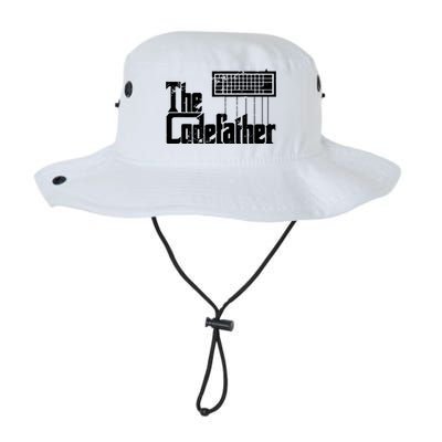 Funny Programmer Dad Gift The Codefather Vintage Coder Legacy Cool Fit Booney Bucket Hat