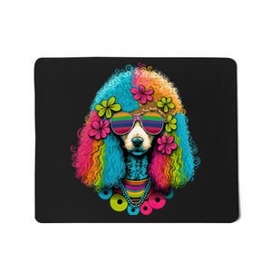 Funny Poodle Dog Miniature Poodle Toy Poodle Hippie Mousepad