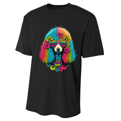 Funny Poodle Dog Miniature Poodle Toy Poodle Hippie Performance Sprint T-Shirt