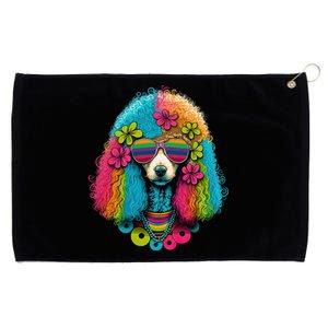 Funny Poodle Dog Miniature Poodle Toy Poodle Hippie Grommeted Golf Towel