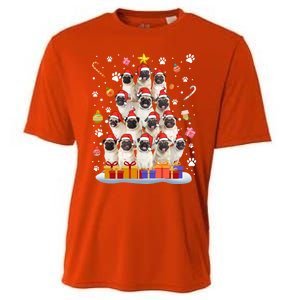 Funny Pug Dog Ugly Sweater Christmas Tree Xmas Gift Cooling Performance Crew T-Shirt