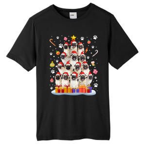 Funny Pug Dog Ugly Sweater Christmas Tree Xmas Gift Tall Fusion ChromaSoft Performance T-Shirt