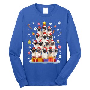 Funny Pug Dog Ugly Sweater Christmas Tree Xmas Gift Long Sleeve Shirt