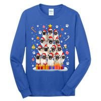 Funny Pug Dog Ugly Sweater Christmas Tree Xmas Gift Tall Long Sleeve T-Shirt