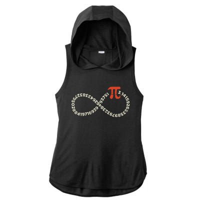 Funny Pi Day Infinity Symbol Math Geek Infinite Sign Ladies PosiCharge Tri-Blend Wicking Draft Hoodie Tank