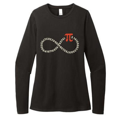 Funny Pi Day Infinity Symbol Math Geek Infinite Sign Womens CVC Long Sleeve Shirt