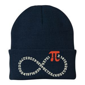 Funny Pi Day Infinity Symbol Math Geek Infinite Sign Knit Cap Winter Beanie