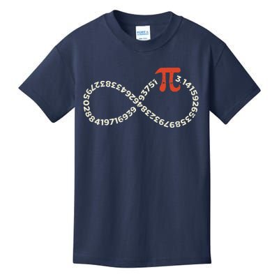 Funny Pi Day Infinity Symbol Math Geek Infinite Sign Kids T-Shirt