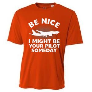 Funny Pilot Design Aviation Airplane Pilot Cooling Performance Crew T-Shirt