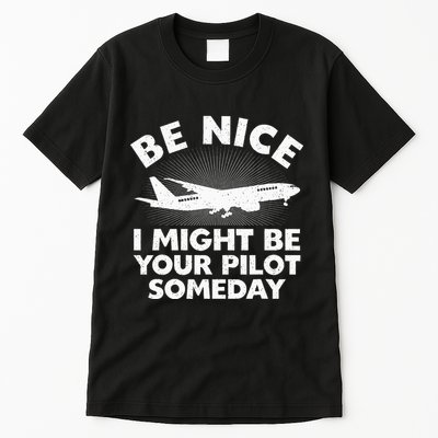 Funny Pilot Design Aviation Airplane Pilot Tall T-Shirt