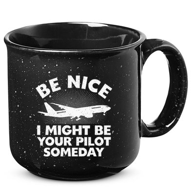 Funny Pilot Design Aviation Airplane Pilot 15oz Campfire Ceramic Mug