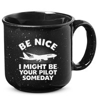 Funny Pilot Design Aviation Airplane Pilot 15oz Campfire Ceramic Mug