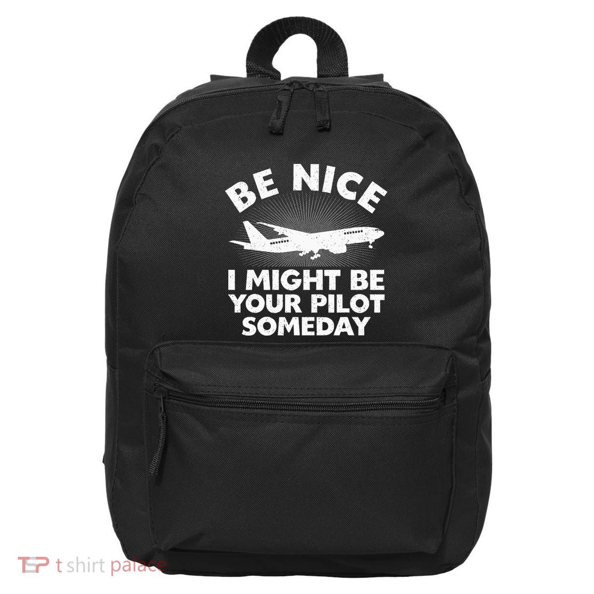 Funny Pilot Design Aviation Airplane Pilot 16 in Basic Backpack