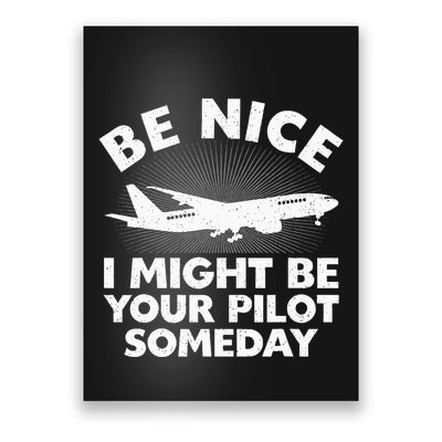 Funny Pilot Design Aviation Airplane Pilot Poster