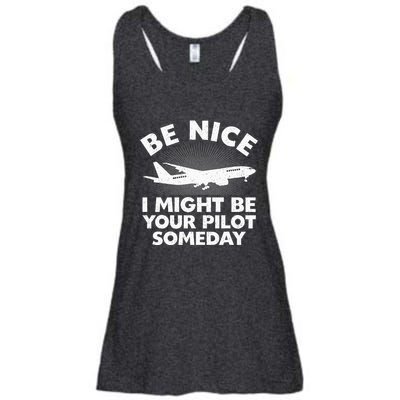 Funny Pilot Design Aviation Airplane Pilot Ladies Essential Flowy Tank