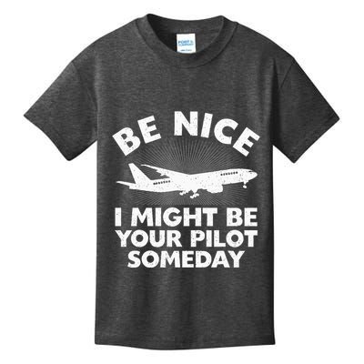 Funny Pilot Design Aviation Airplane Pilot Kids T-Shirt