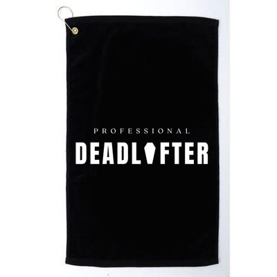 Funny Professional Deadlifter Funeral Director Mortician Gift Golf Towel