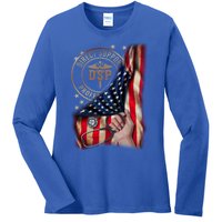 Funny Patriotic Dsp Usa Flag Nurses Week Funny Gift 4th Of July Cute Gift Ladies Long Sleeve Shirt