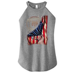 Funny Patriotic Dsp Usa Flag Nurses Week Funny Gift 4th Of July Cute Gift Women's Perfect Tri Rocker Tank