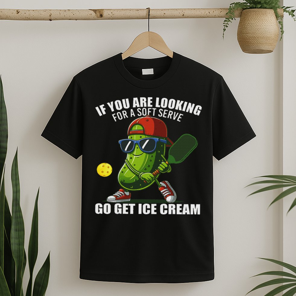 Funny Pickleball Design Funny Pickle Pickleball T-Shirt