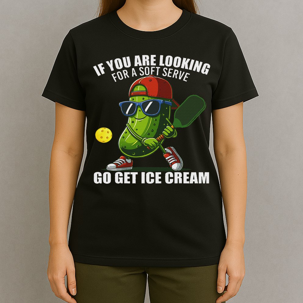 Funny Pickleball Design Funny Pickle Pickleball T-Shirt