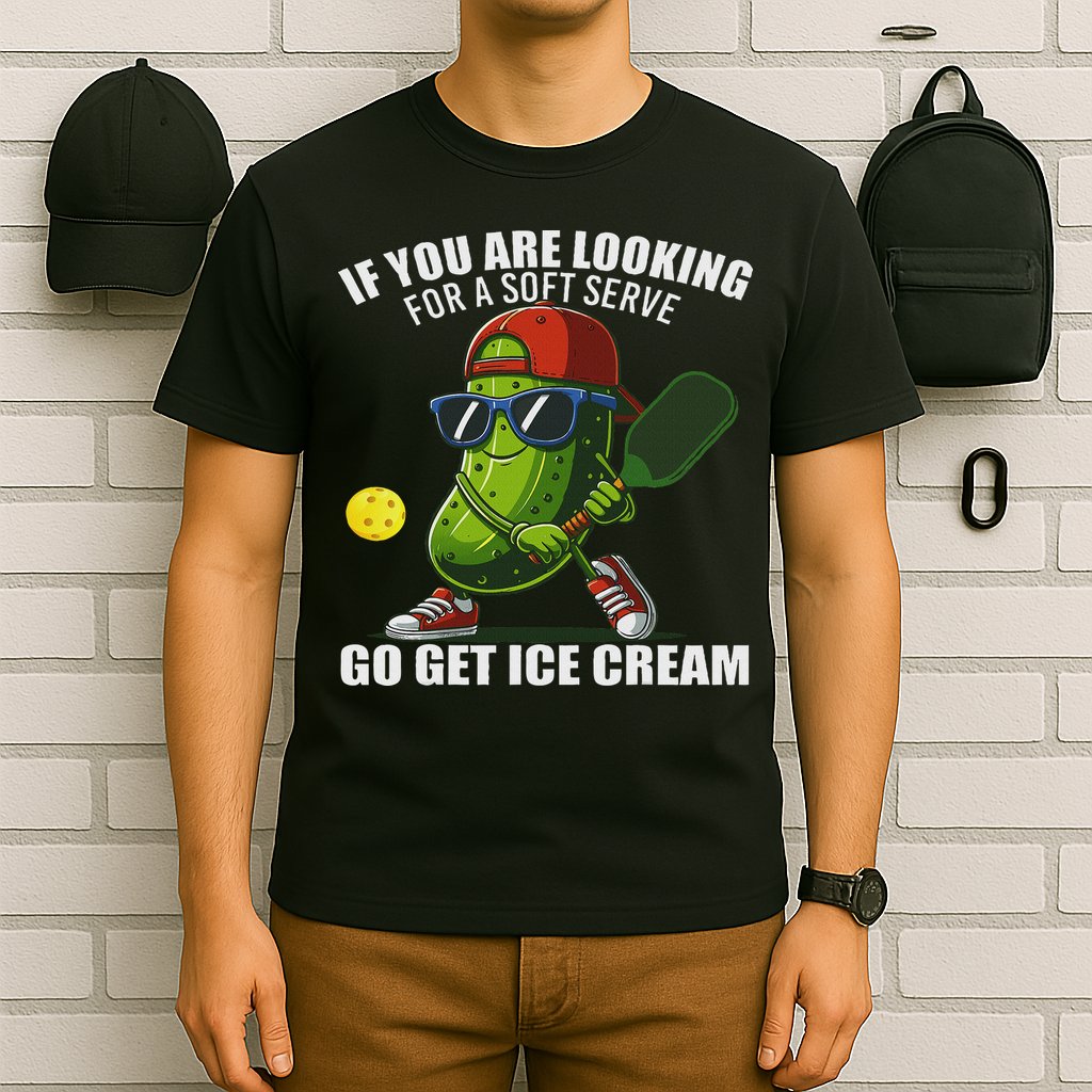 Funny Pickleball Design Funny Pickle Pickleball T-Shirt