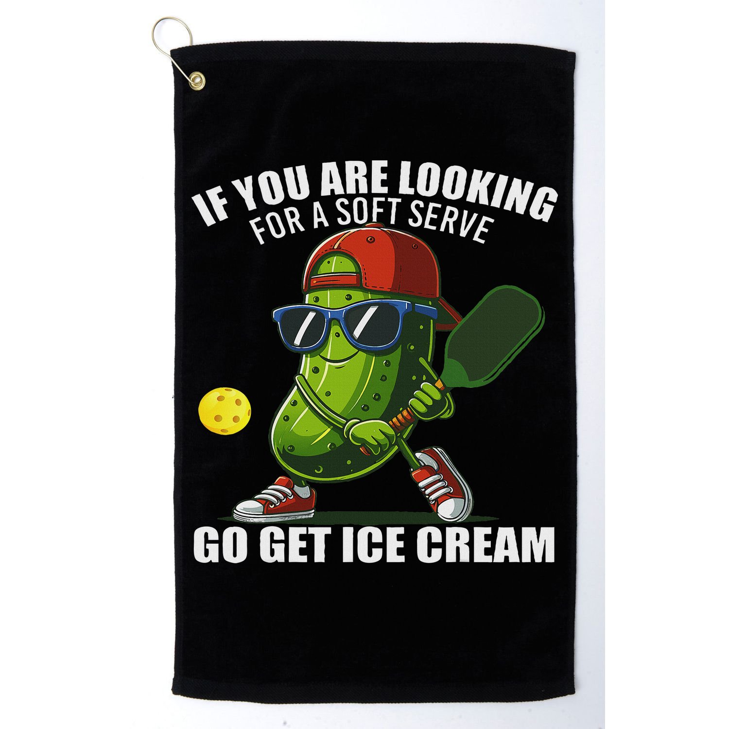 Funny Pickleball Design Funny Pickle Pickleball Golf Towel