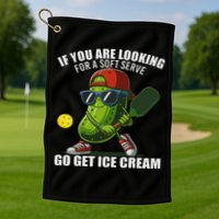 Funny Pickleball Design Funny Pickle Pickleball Golf Towel