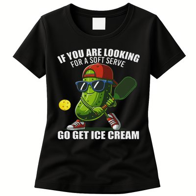 Funny Pickleball Design Funny Pickle Pickleball Womens T-Shirt