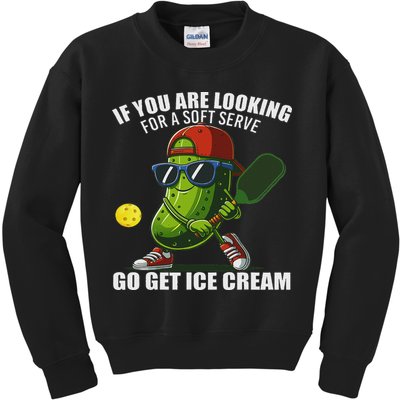 Funny Pickleball Design Funny Pickle Pickleball Kids Sweatshirt