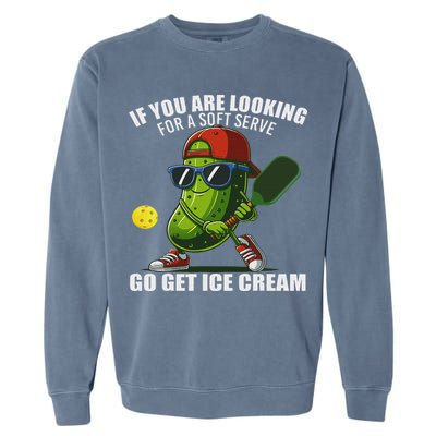 Funny Pickleball Design Funny Pickle Pickleball Garment-Dyed Sweatshirt