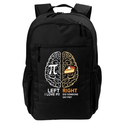 Funny Pi Day Left Vs Right Brain Pie Math Geek Gift Daily Commute Backpack
