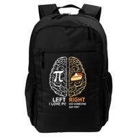 Funny Pi Day Left Vs Right Brain Pie Math Geek Gift Daily Commute Backpack