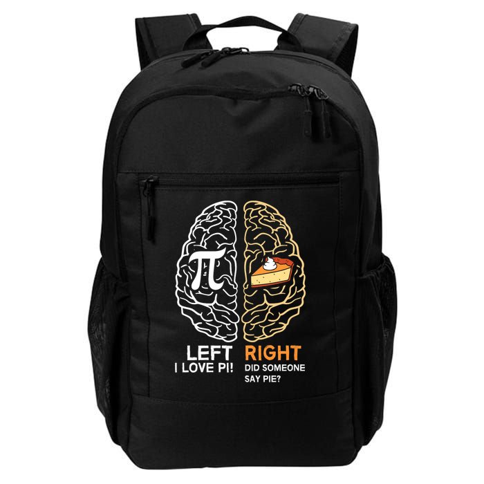 Funny Pi Day Left Vs Right Brain Pie Math Geek Gift Daily Commute Backpack
