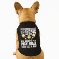 Funny Pickleball Design For Grandpa Pickleball Player Doggie Tank