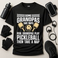 Funny Pickleball Design For Grandpa Pickleball Player Performance Shirt