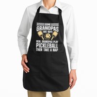 Funny Pickleball Design For Grandpa Pickleball Player Apron