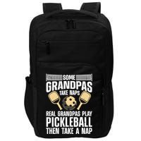 Funny Pickleball Design For Grandpa Pickleball Player Impact Tech Backpack