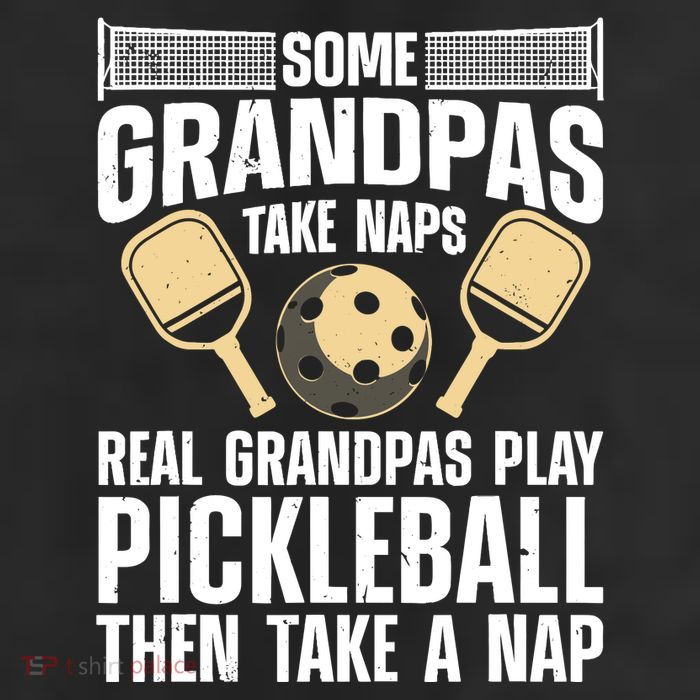 Funny Pickleball Design For Grandpa Pickleball Player 11oz C Handle Ceramic Mug