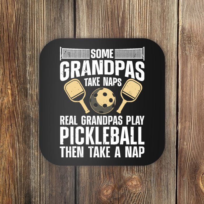 Funny Pickleball Design For Grandpa Pickleball Player Coaster