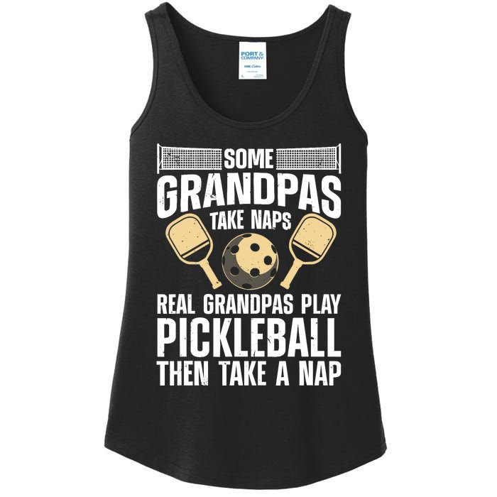 Funny Pickleball Design For Grandpa Pickleball Player Ladies Essential Tank