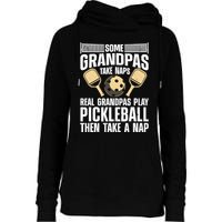 Funny Pickleball Design For Grandpa Pickleball Player Womens Funnel Neck Pullover Hood