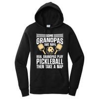 Funny Pickleball Design For Grandpa Pickleball Player Women's Pullover Hoodie