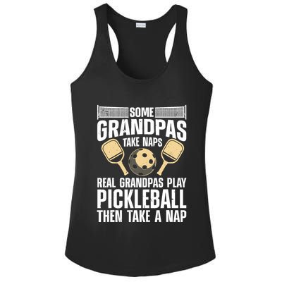 Funny Pickleball Design For Grandpa Pickleball Player Ladies PosiCharge Competitor Racerback Tank