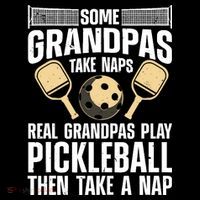 Funny Pickleball Design For Grandpa Pickleball Player Poster