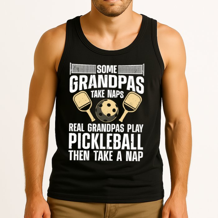 Funny Pickleball Design For Grandpa Pickleball Player Tank Top