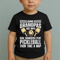 Funny Pickleball Design For Grandpa Pickleball Player Toddler T-Shirt