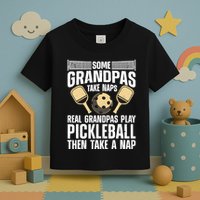 Funny Pickleball Design For Grandpa Pickleball Player Toddler T-Shirt