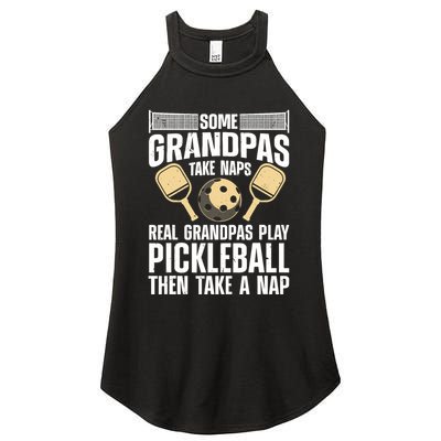 Funny Pickleball Design For Grandpa Pickleball Player Women's Perfect Tri Rocker Tank