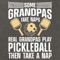 Funny Pickleball Design For Grandpa Pickleball Player Cotton Canvas Backpack